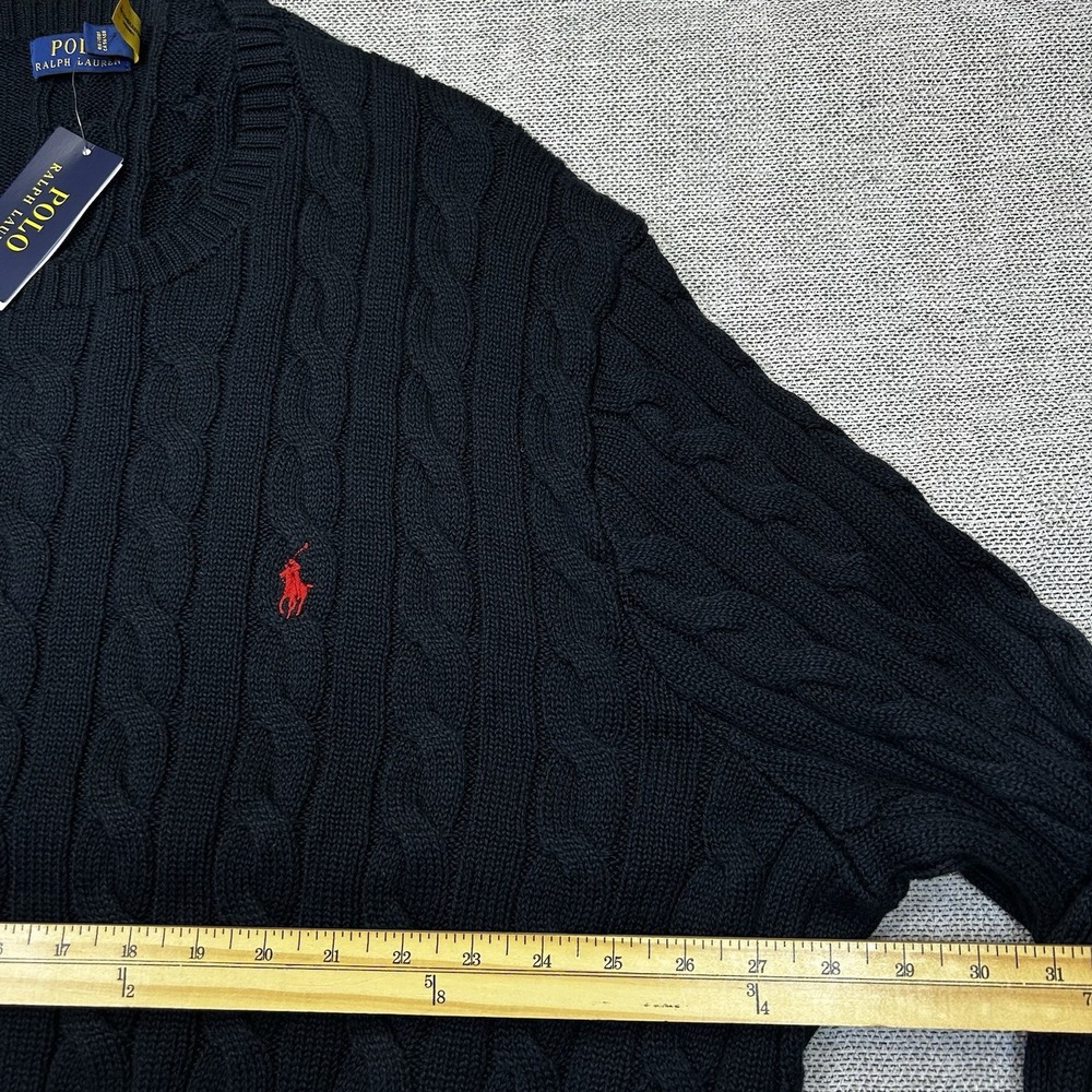 Polo Ralph Lauren Men's 3XLT Pullover CABLE Knit Sweater PONY NWT $148 Preppy - Picture 4 of 7